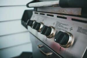 A grill repair method has been used on this grill to fix it