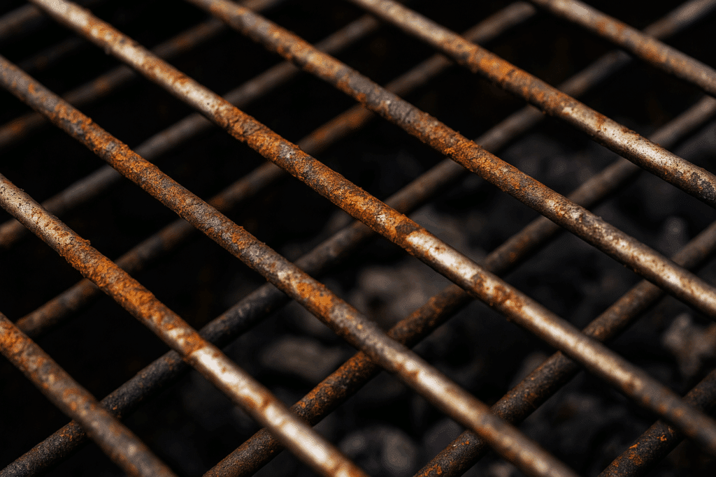 rust on a grill