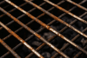 rust on a grill